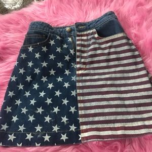 American Apparel denim skirt
